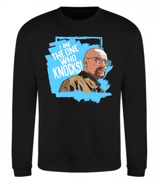Свитшот I am the one who knocks Черный фото