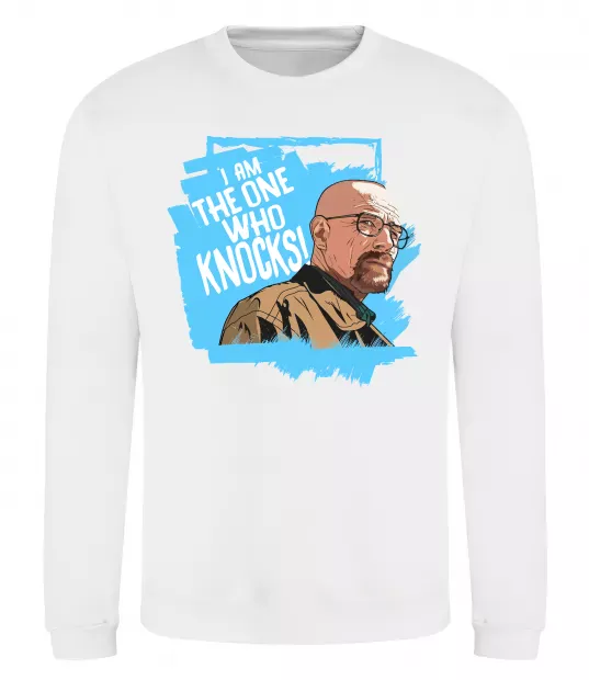 Свитшот I am the one who knocks Белый фото