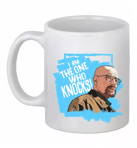 Чашка керамическая I am the one who knocks Белый фото