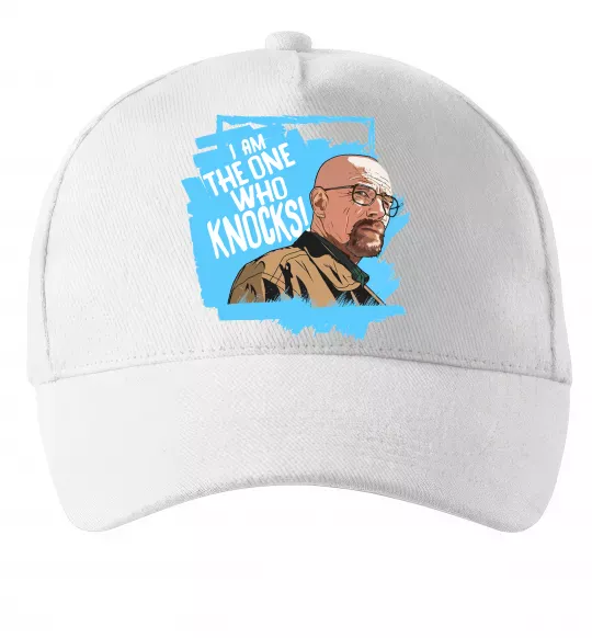 Кепка I am the one who knocks Білий фото