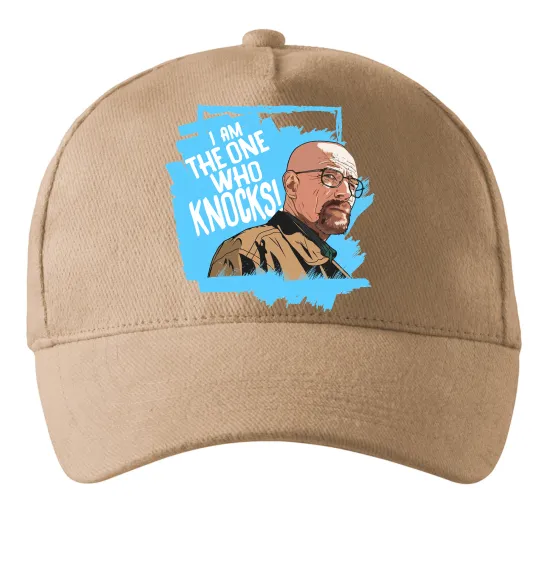 Кепка I am the one who knocks Песочный фото