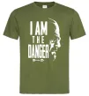 Мужская футболка I am the danger Breaking Bad Оливковый фото