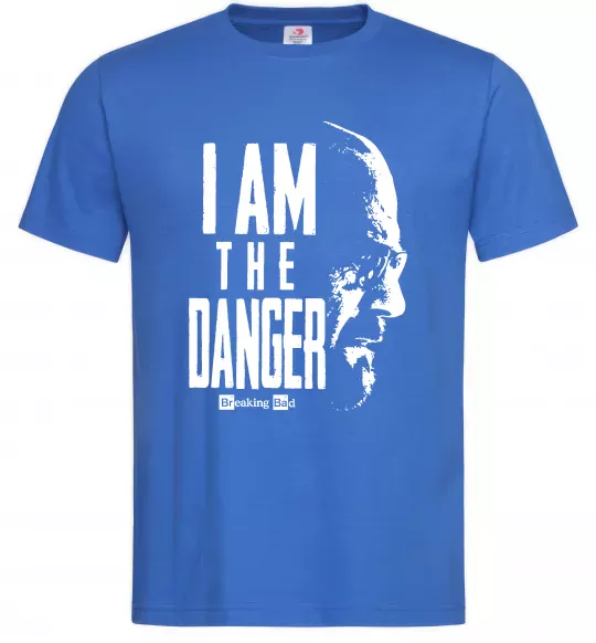 Мужская футболка I am the danger Breaking Bad Ярко-синий фото