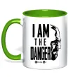 Чашка с цветной ручкой I am the danger Breaking Bad Зеленый фото