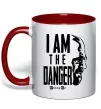 Чашка с цветной ручкой I am the danger Breaking Bad Красный фото