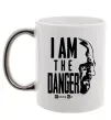 Чашка с цветной ручкой I am the danger Breaking Bad Серебро фото