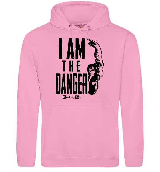 Мужская толстовка (худи) I am the danger Breaking Bad Розовый фото