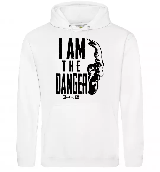 Мужская толстовка (худи) I am the danger Breaking Bad Белый фото
