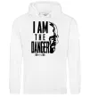 Мужская толстовка (худи) I am the danger Breaking Bad Белый фото