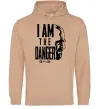 Мужская толстовка (худи) I am the danger Breaking Bad Песочный фото