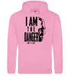Жіноча толстовка (худі) I am the danger Breaking Bad Рожевий фото