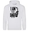 Женская толстовка (худи) I am the danger Breaking Bad Серый меланж фото