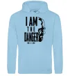 Жіноча толстовка (худі) I am the danger Breaking Bad Блакитний фото