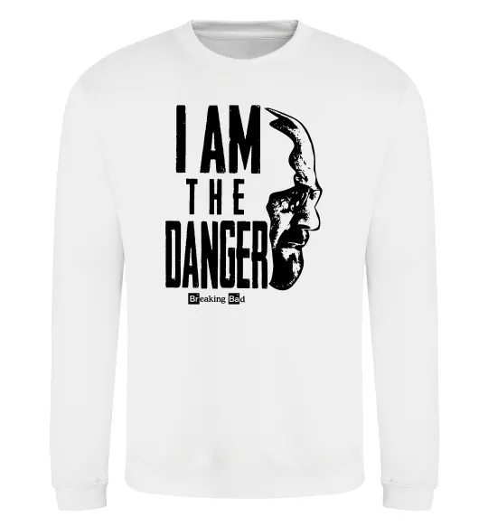Світшот I am the danger Breaking Bad Білий фото