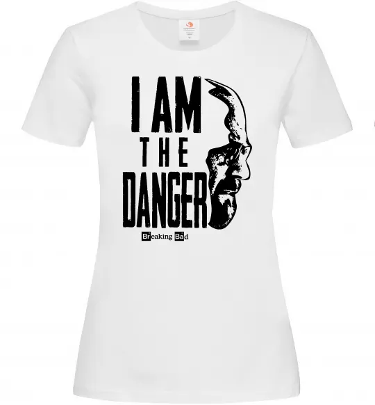 Женская футболка I am the danger Breaking Bad Белый фото