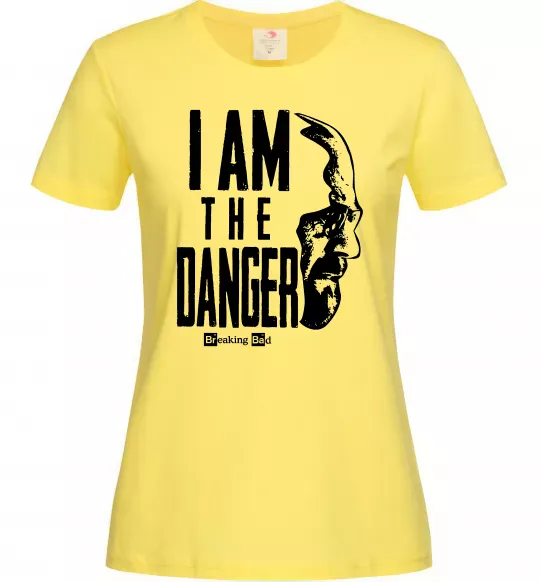 Женская футболка I am the danger Breaking Bad Лимонный фото