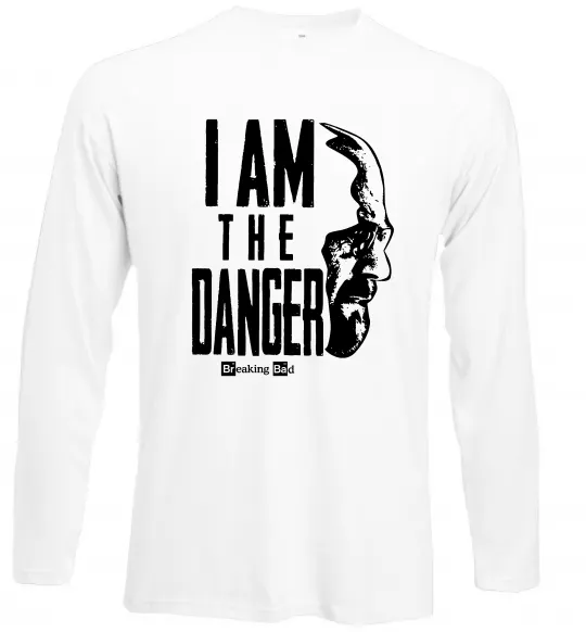Лонгслив I am the danger Breaking Bad Белый фото