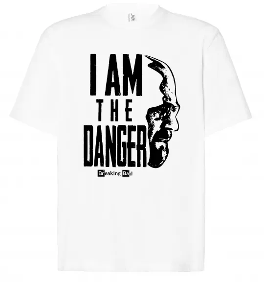 Футболка Оверсайз I am the danger Breaking Bad Белый фото