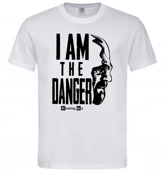 Мужская футболка I am the danger Breaking Bad Белый фото