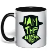 Чашка з кольоровою ручкою I am the danger art Чорний фото