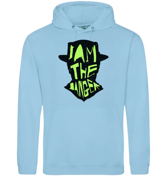 Мужская толстовка (худи) I am the danger art Голубой фото