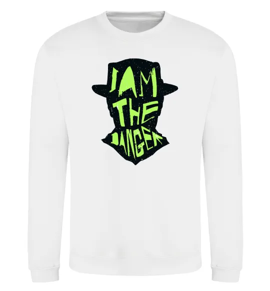 Свитшот I am the danger art Белый фото