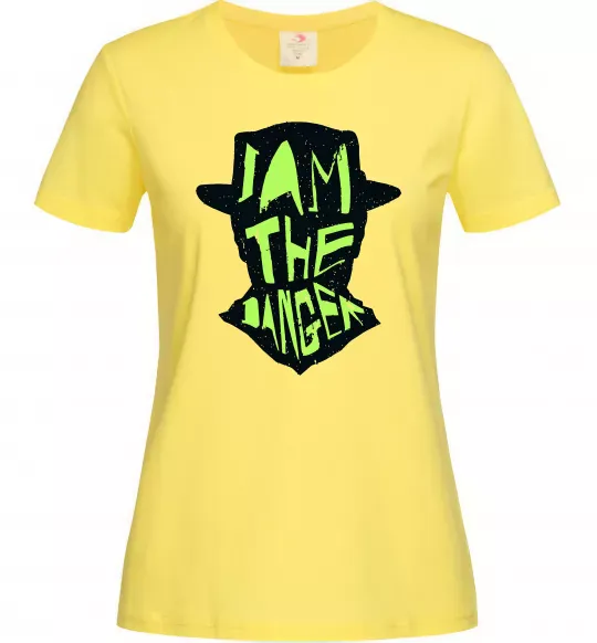Жіноча футболка I am the danger art Лимонний фото