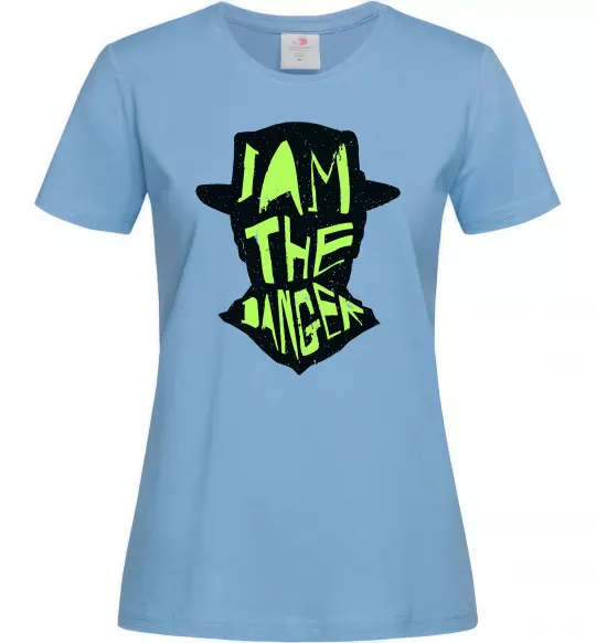 Жіноча футболка I am the danger art Блакитний фото