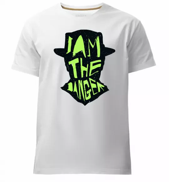 Мужская премиум футболка I am the danger art Белый фото