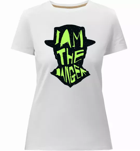 Женская премиум футболка I am the danger art Белый фото