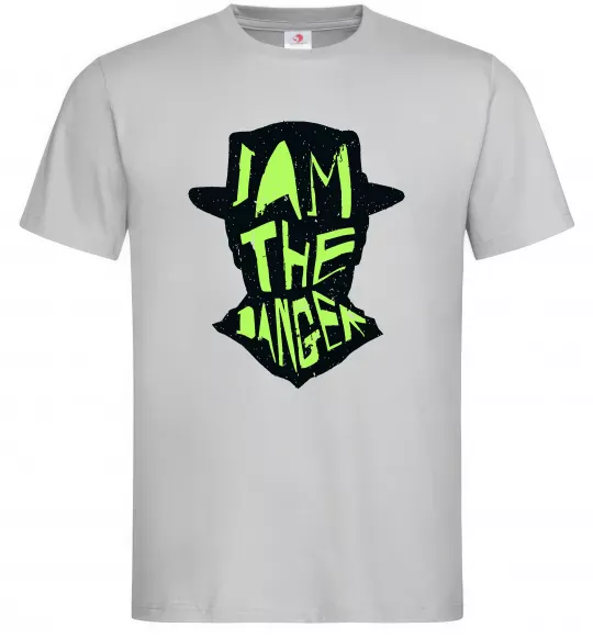Мужская футболка I am the danger art Серый фото