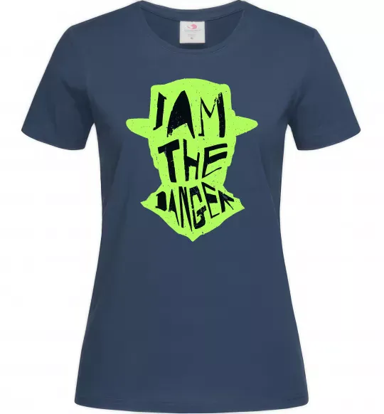 Жіноча футболка I am the danger art Темно-синій фото