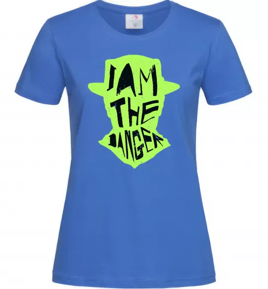 Жіноча футболка I am the danger art Яскраво-синій фото
