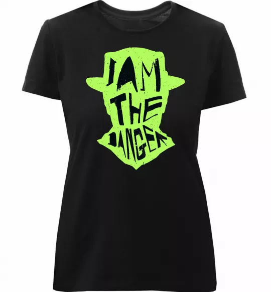 Женская премиум футболка I am the danger art Черный фото