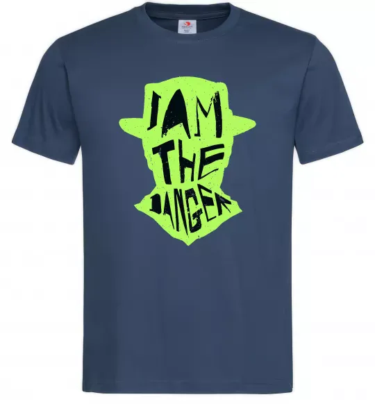Мужская футболка I am the danger art Темно-синий фото