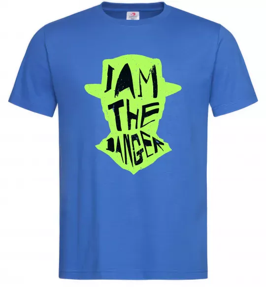 Мужская футболка I am the danger art Ярко-синий фото