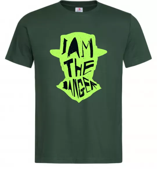 Мужская футболка I am the danger art Темно-зеленый фото