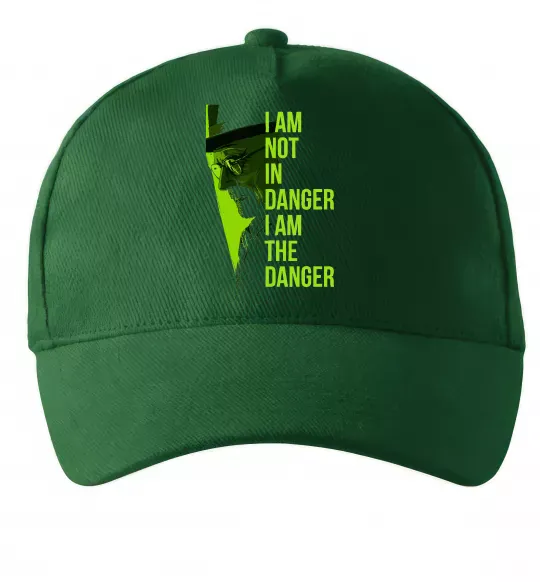 Кепка I am not in danger Темно-зеленый фото