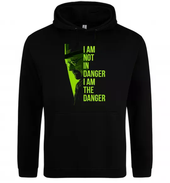 Мужская толстовка (худи) I am not in danger Черный фото
