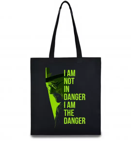 Еко-сумка I am not in danger Чорний фото
