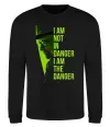 Свитшот I am not in danger Черный фото