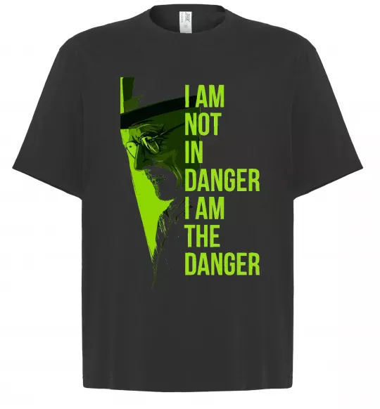 Футболка Оверсайз I am not in danger Черный фото