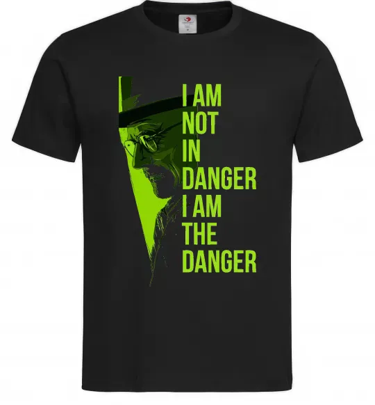 Мужская футболка I am not in danger Черный фото
