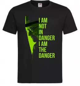 Мужская футболка I am not in danger Черный фото