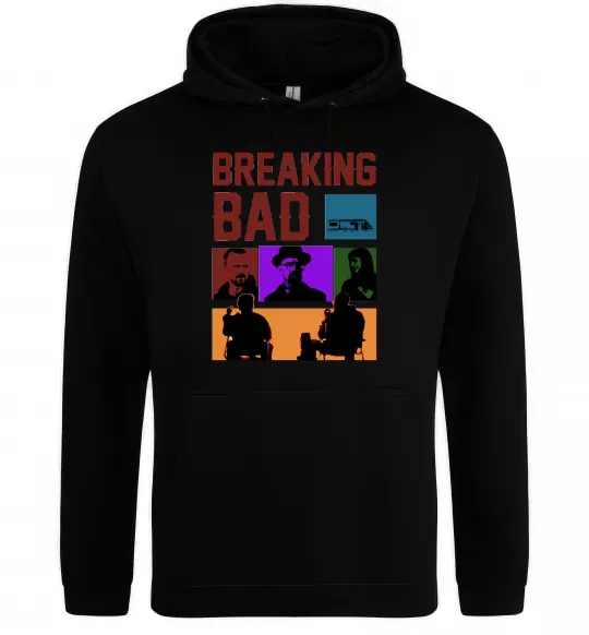 Жіноча толстовка (худі) Breaking Bad Пуститися берега Чорний фото