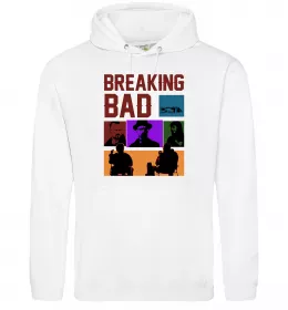 Женская толстовка (худи) Breaking Bad Пуститися берега Белый фото