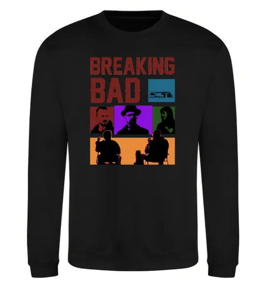 Свитшот Breaking Bad Пуститися берега Черный фото