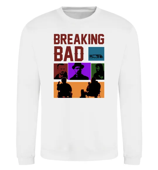 Свитшот Breaking Bad Пуститися берега Белый фото