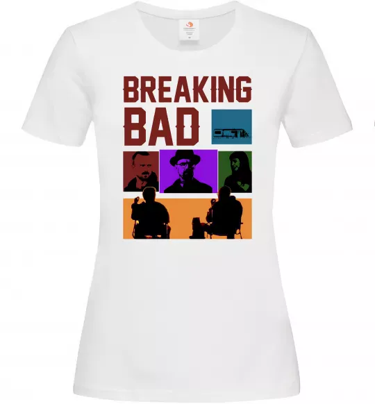 Жіноча футболка Breaking Bad Пуститися берега Білий фото