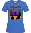 Жіноча футболка Breaking Bad Пуститися берега Яскраво-синій Жіноча футболка Breaking Bad Пуститися берега Яскраво-синій фото